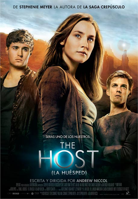 Portada de la película the host la huésped de Stephenie Meyer