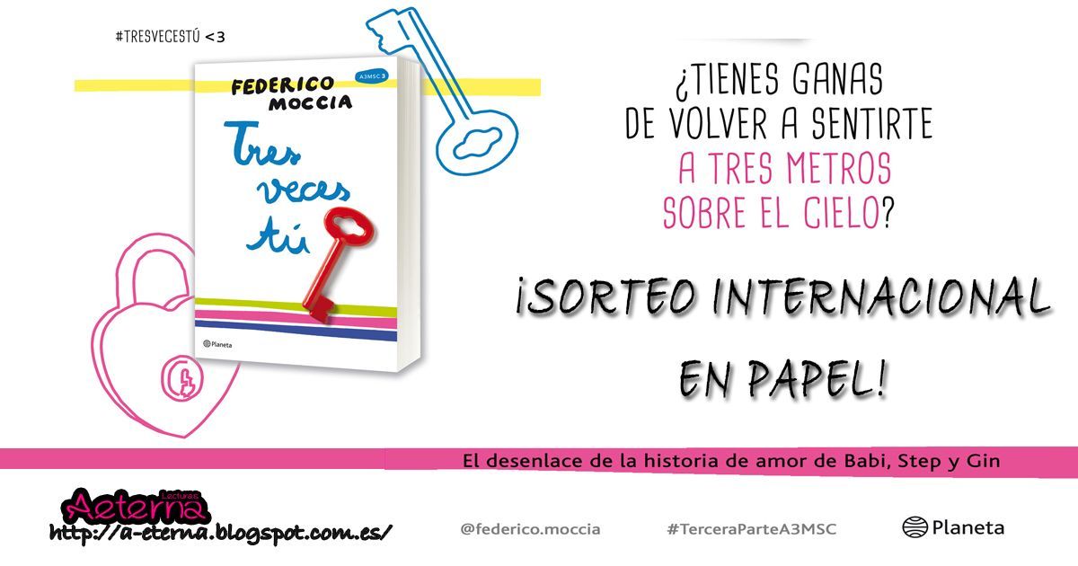 sorteo tres veces tu, tercera parte tres metros sobre el cielo